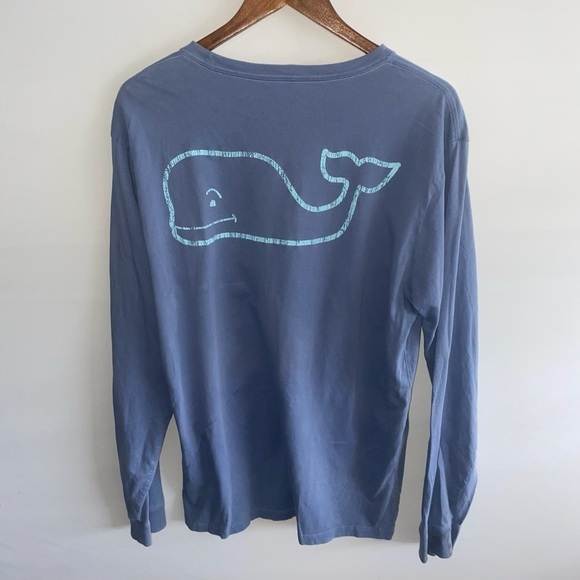 Men's Vineyard Vines Blue Longsleeve T-Shirt - Picture 6 of 9